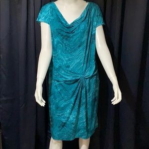 NWT Micheal Kors Woman Multi Blue Sleeveless Dress 3X